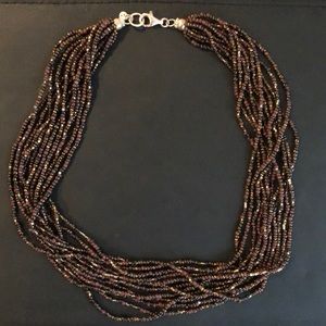 Retired Silpada Multi Strand Bronze/Brown Necklace